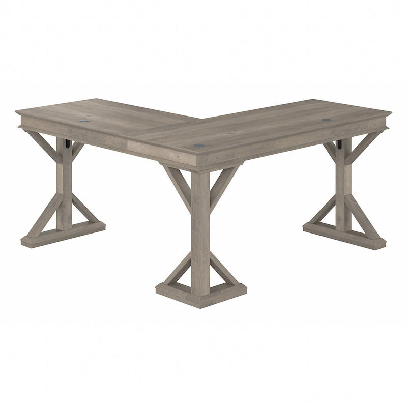60W Farmhouse L Shaped Desk