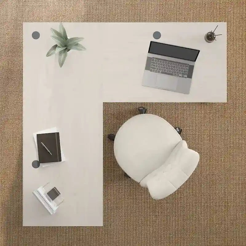 60W Farmhouse L Shaped Desk