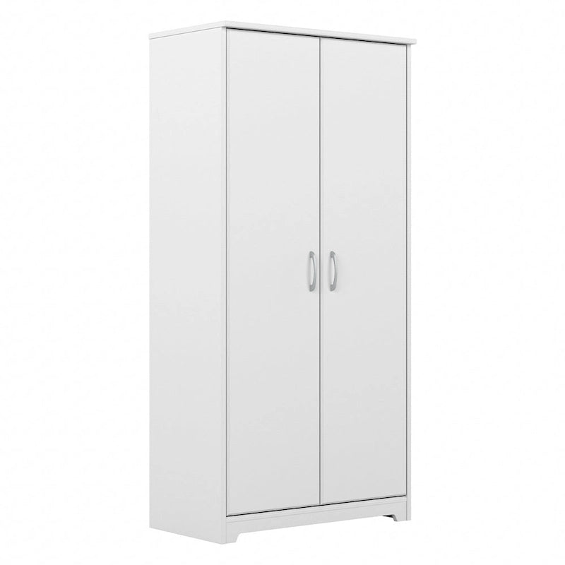 Tall Bathroom Storage Cabinet with Doors and Adjustable Shelves