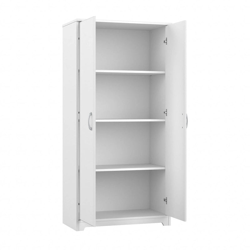 Tall Bathroom Storage Cabinet with Doors and Adjustable Shelves