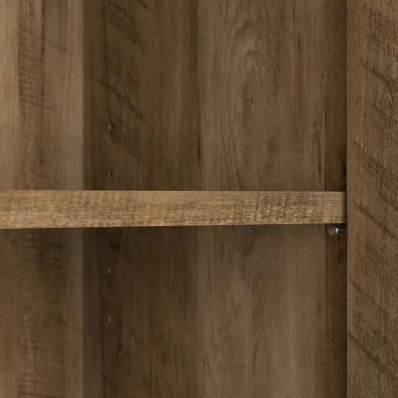 Tall Bathroom Storage Cabinet with Doors and Adjustable Shelves