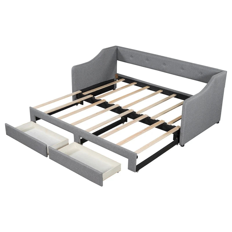 Twin XL to King Daybed with Drawers