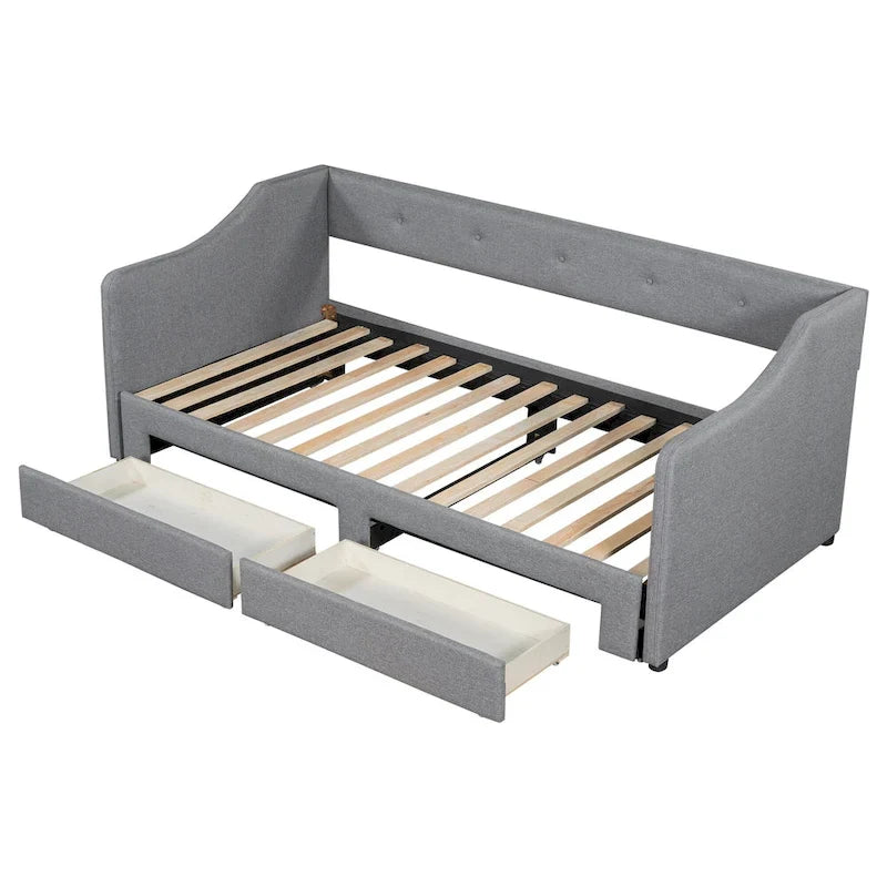 Twin XL to King Daybed with Drawers