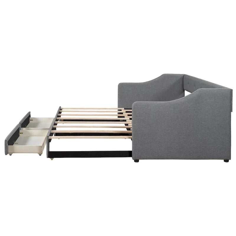 Twin XL to King Daybed with Drawers