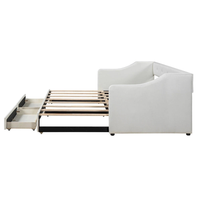 Twin XL to King Daybed with Drawers