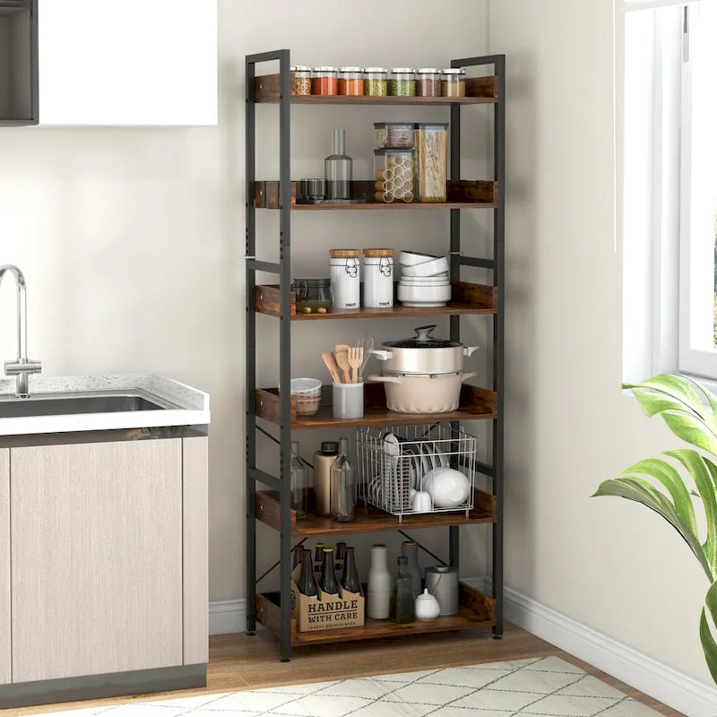 5-in-1 Entryway Hall Tree with Coat Rack and Shoe Bench