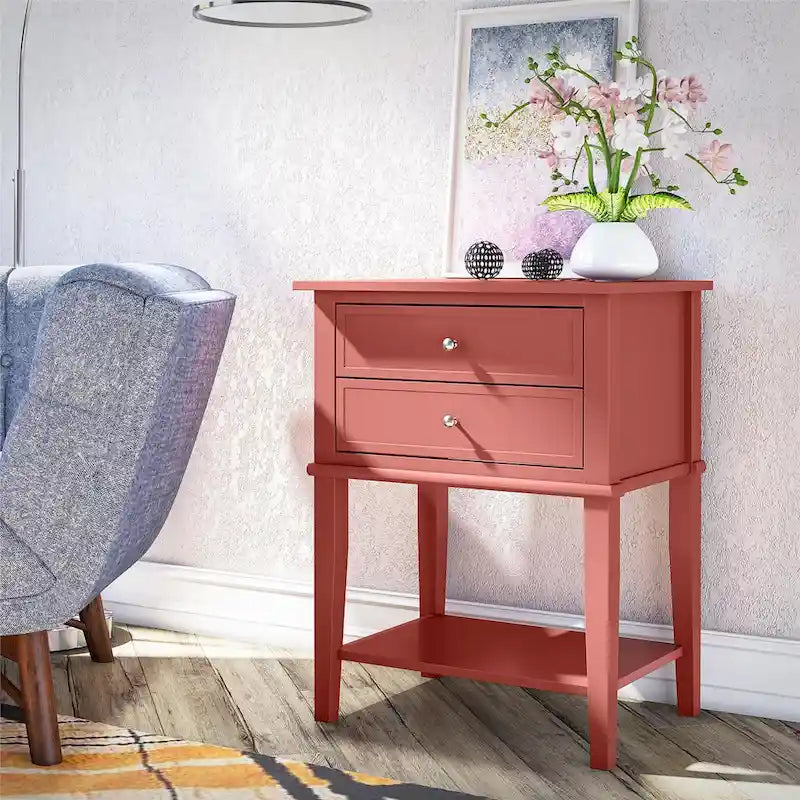 Accent Table with 2 Drawers