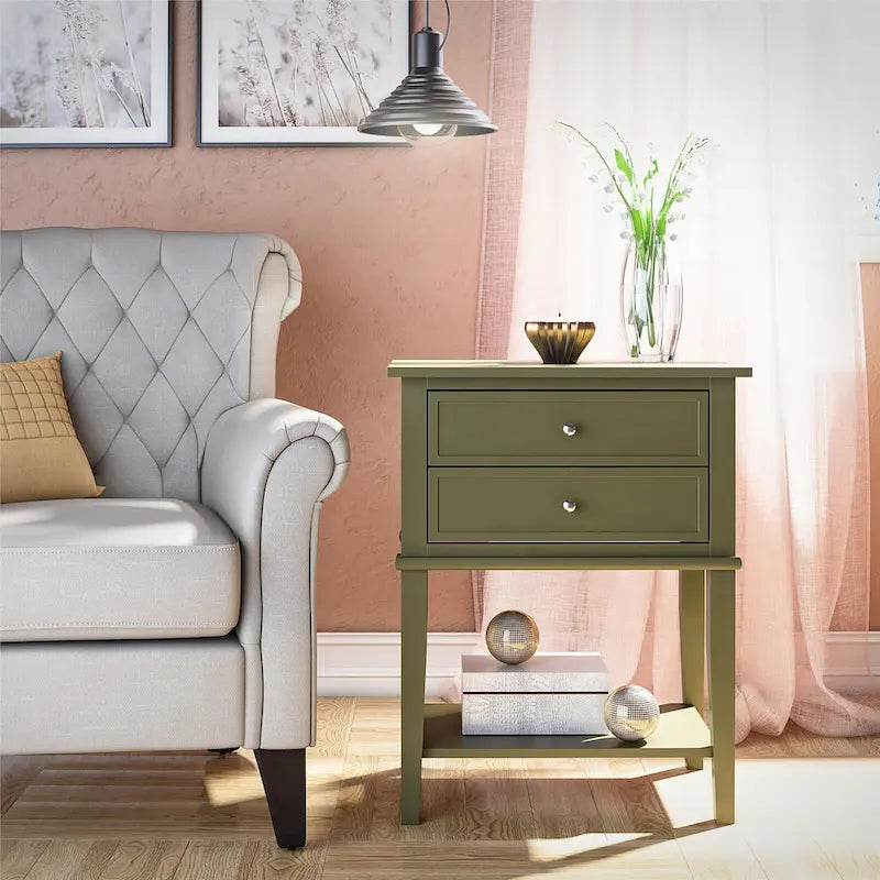 Accent Table with 2 Drawers