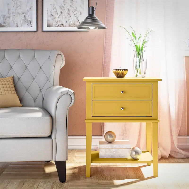 Accent Table with 2 Drawers