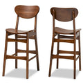 Mid-Century Modern 2-Piece Bar Stool Set