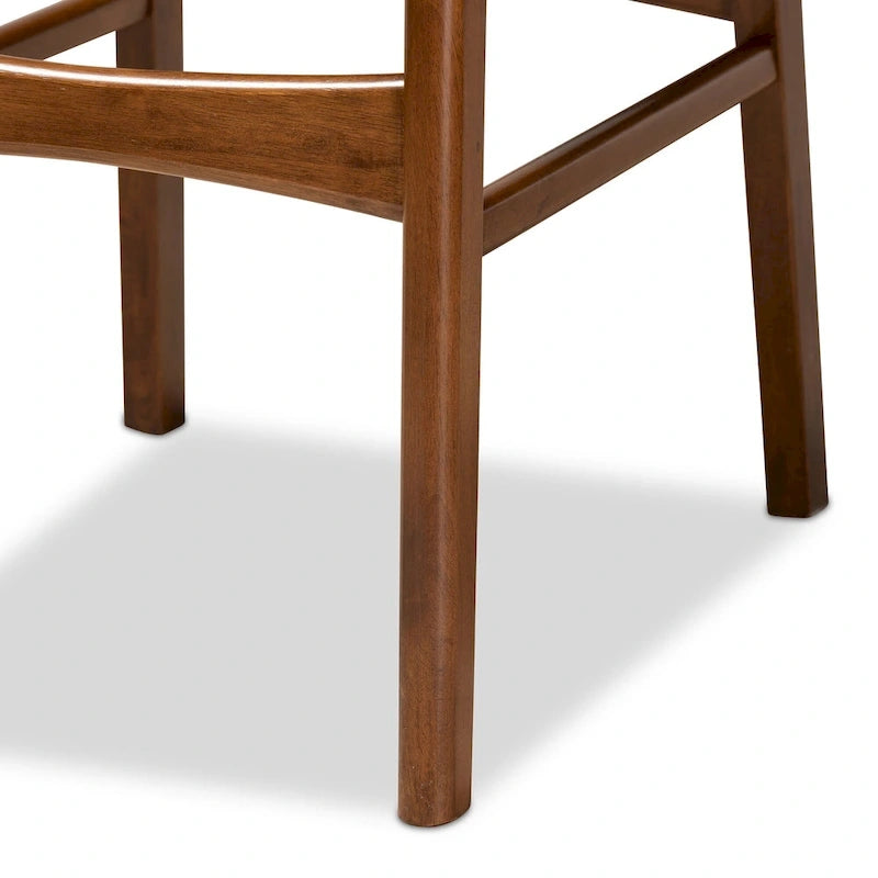 Mid-Century Modern 2-Piece Bar Stool Set