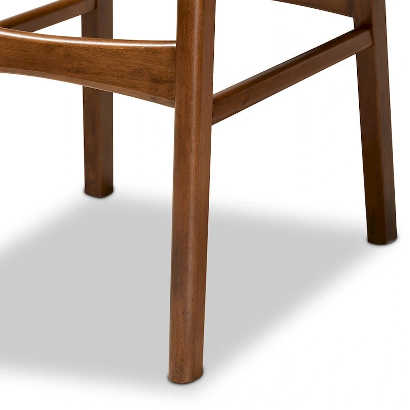 Mid-Century Modern 2-Piece Bar Stool Set