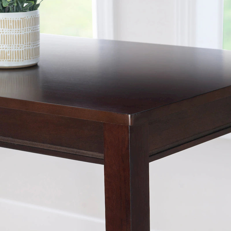 42-Inch Rectangular Wood Pub Bar Table, Chairs Not Included