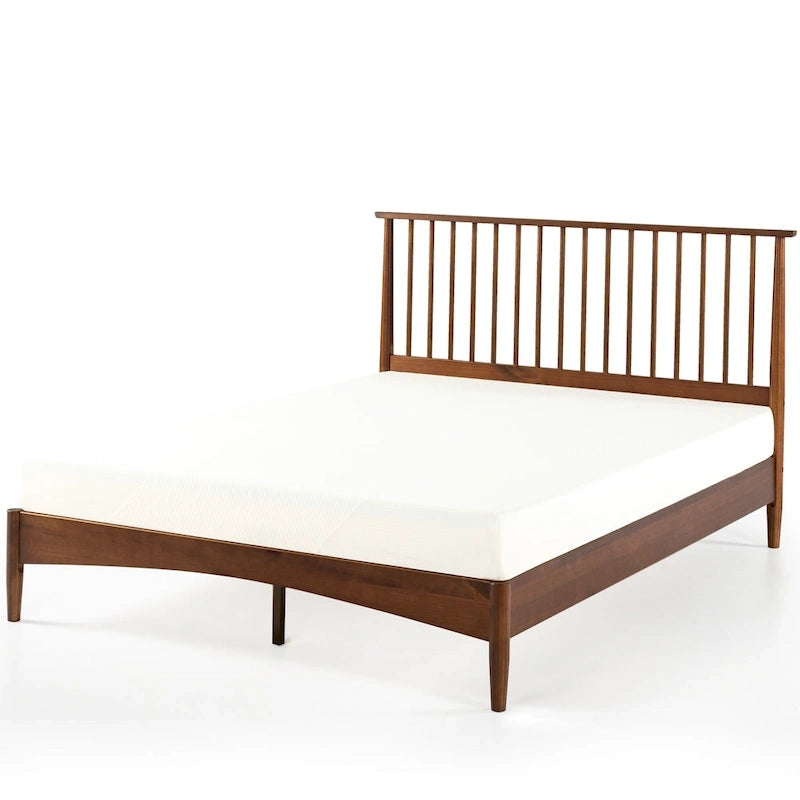 Mid Century Wood Platform Bed Frame