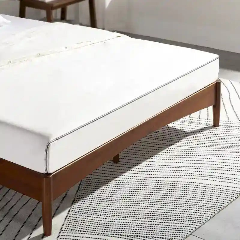 Mid Century Wood Platform Bed Frame