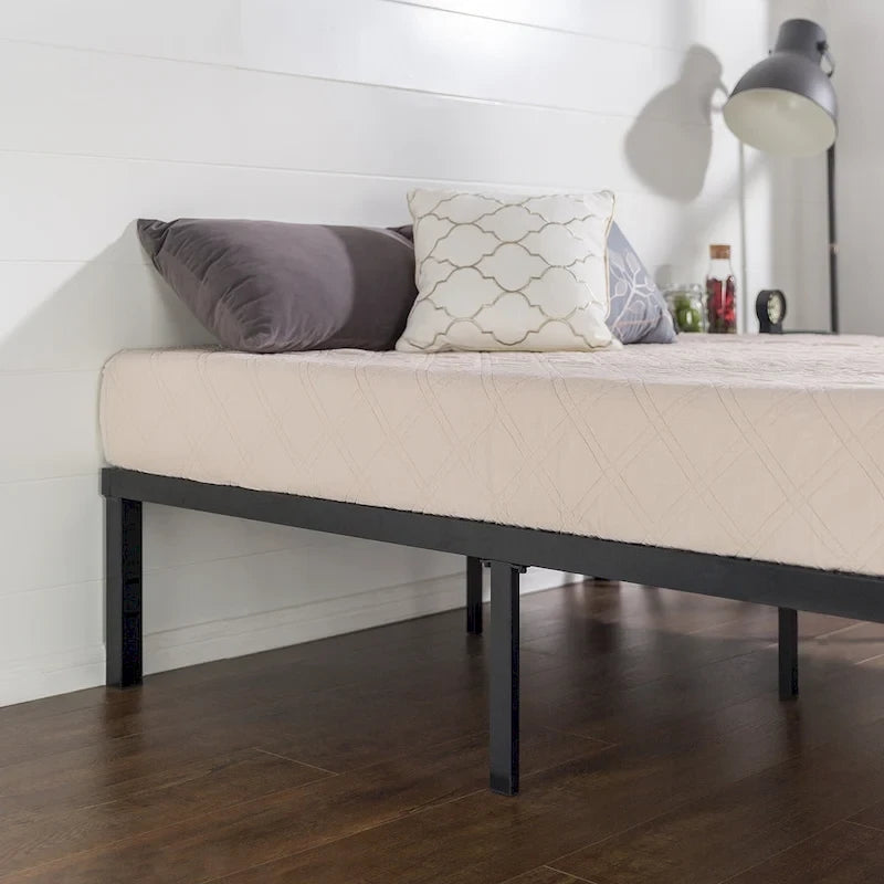 Modern Steel Platform Bed Frame with Underbed Storage and Easy Assembly