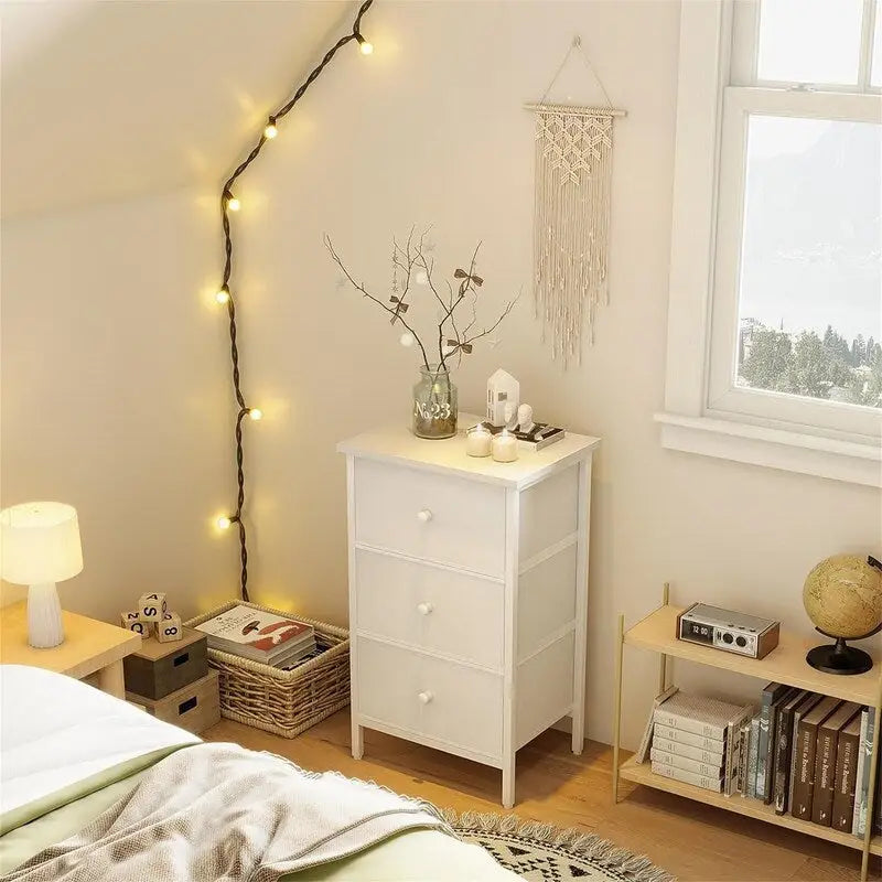 Nightstand with 3 Drawers