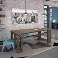 Moderne uitschuifbare console-eettafel - 31.5 W x 17.5 D x 30 H ( Ext: 17.5 - 73 W )