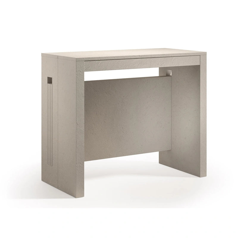 Moderne uitschuifbare console-eettafel - 31.5 W x 17.5 D x 30 H ( Ext: 17.5 - 73 W )