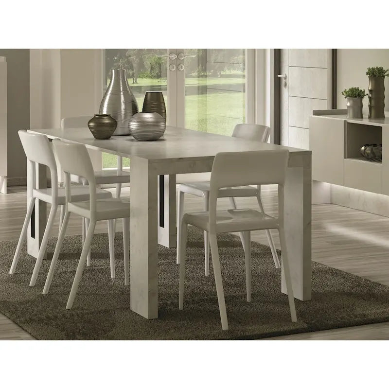 Moderne uitschuifbare console-eettafel - 31.5 W x 17.5 D x 30 H ( Ext: 17.5 - 73 W )