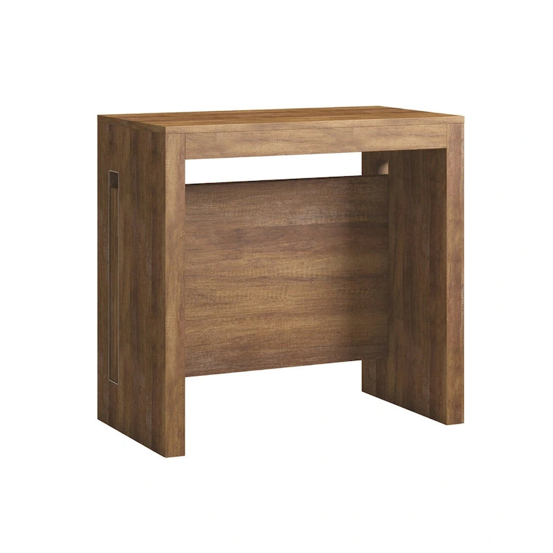 Moderne uitschuifbare console-eettafel - 31.5 W x 17.5 D x 30 H ( Ext: 17.5 - 73 W )