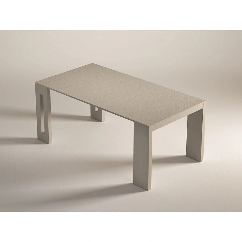 Moderne uitschuifbare console-eettafel - 31.5 W x 17.5 D x 30 H ( Ext: 17.5 - 73 W )