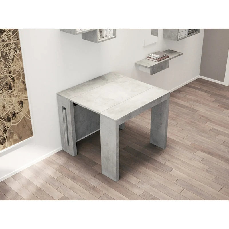 Moderne uitschuifbare console-eettafel - 31.5 W x 17.5 D x 30 H ( Ext: 17.5 - 73 W )