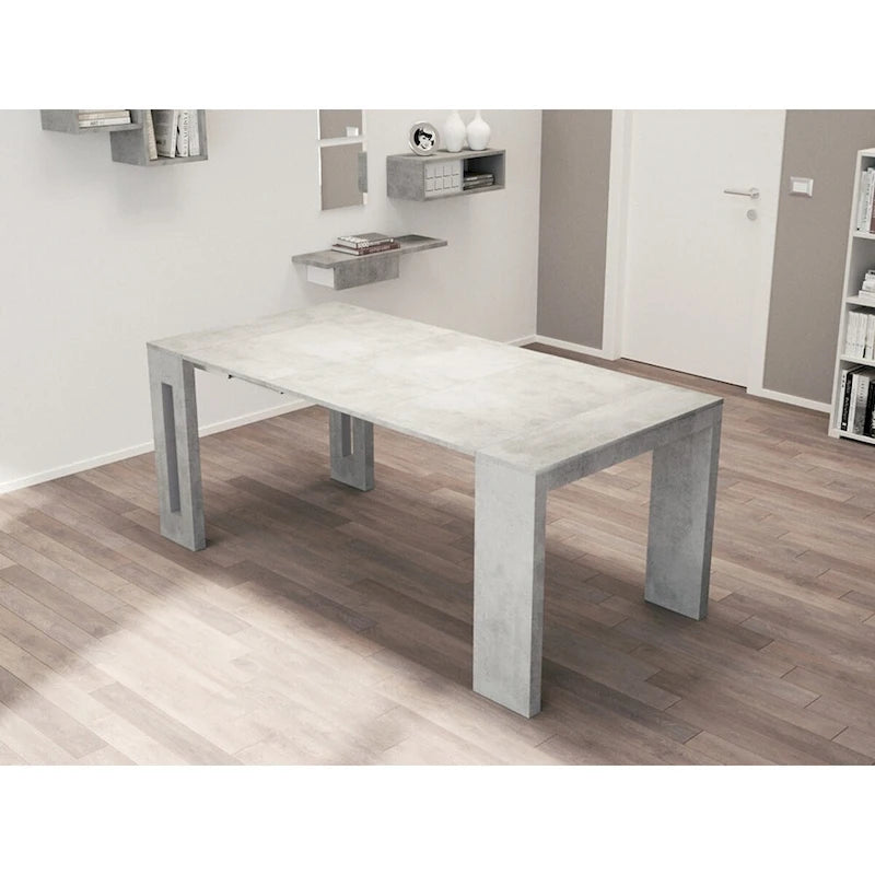 Moderne uitschuifbare console-eettafel - 31.5 W x 17.5 D x 30 H ( Ext: 17.5 - 73 W )
