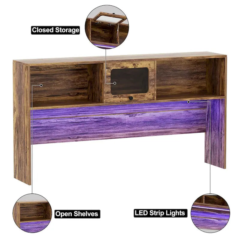L-Shaped Corner Desk with File Cabinet, Hutch and Charging Station