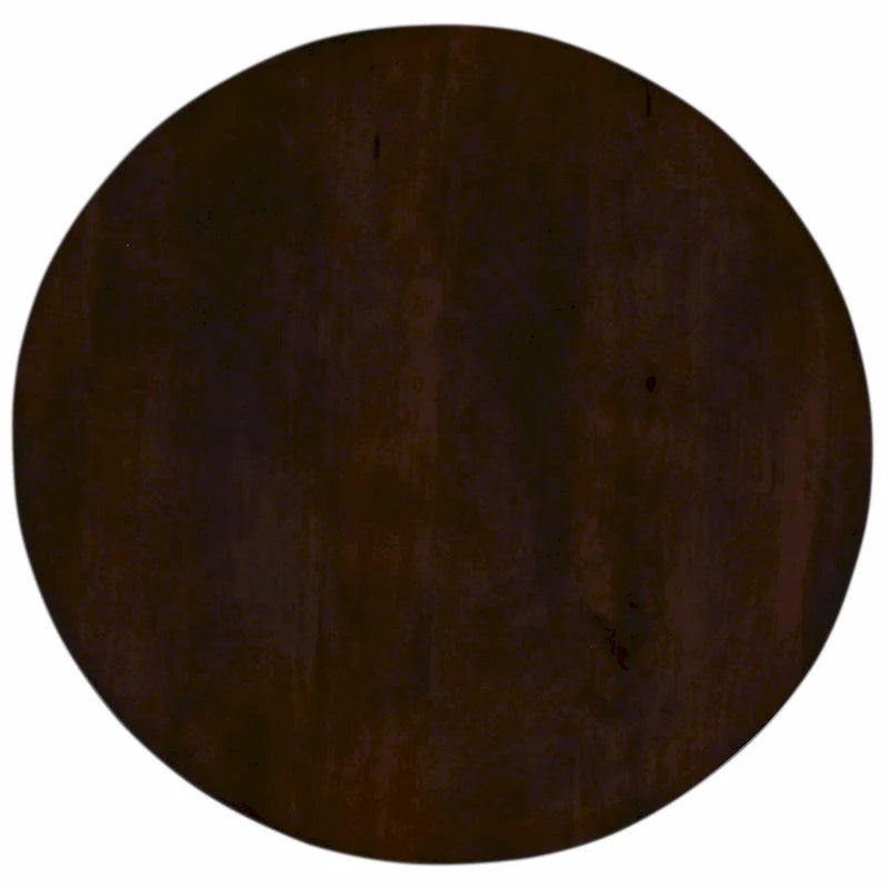 Ronde houten salontafel met voetstuk, 31 inch