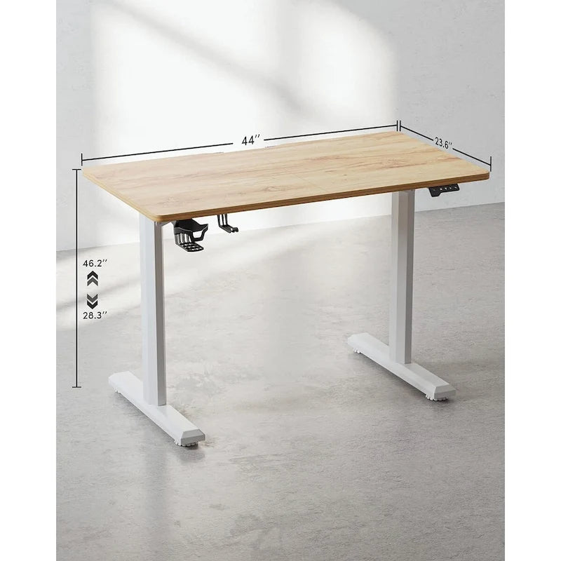 Electric Standing Desk, Height Adjustable Sit Stand Home Office Table with Splice Board