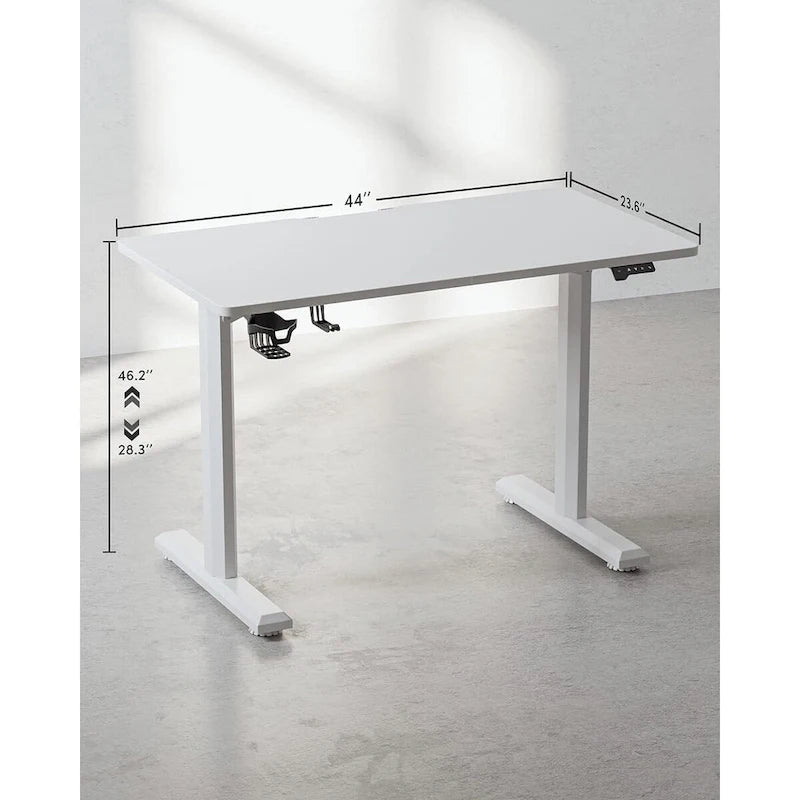 Electric Standing Desk, Height Adjustable Sit Stand Home Office Table with Splice Board